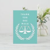 Creatief Advocaat Bedankkaart (Staand voorkant)