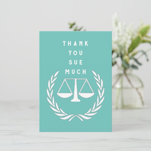 Creatief Advocaat Bedankkaart (Staand voorkant)