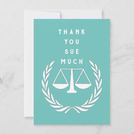Creatief Advocaat Bedankkaart (Voorkant)