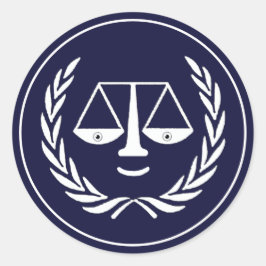 Creatief Advocaat Ronde Sticker