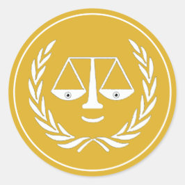 Creatief Advocaat Ronde Sticker
