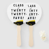 Creatief Afstuderen van '25 Handwaaier (Voorkant en achterkant)