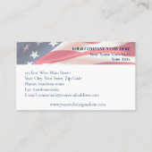 Creatief Amerikaans Flag Art Design Visitekaartje (Achterkant)