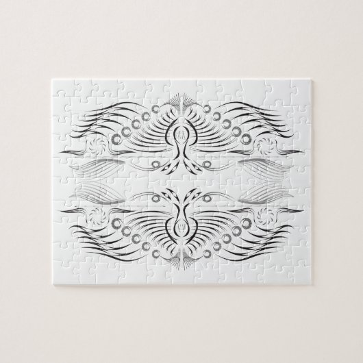 Creatief artistiek grensbeeld puzzel (Horizontaal)