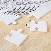 Creatief artistiek grensbeeld puzzel (Zijkant)