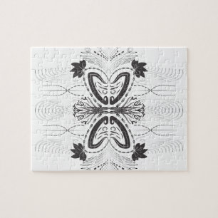 Creatief artistiek grensbeeld puzzel
