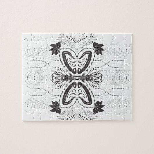 Creatief artistiek grensbeeld puzzel (Horizontaal)