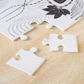 Creatief artistiek grensbeeld puzzel (Zijkant)