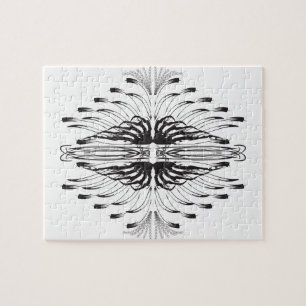 Creatief artistiek grensbeeld puzzel