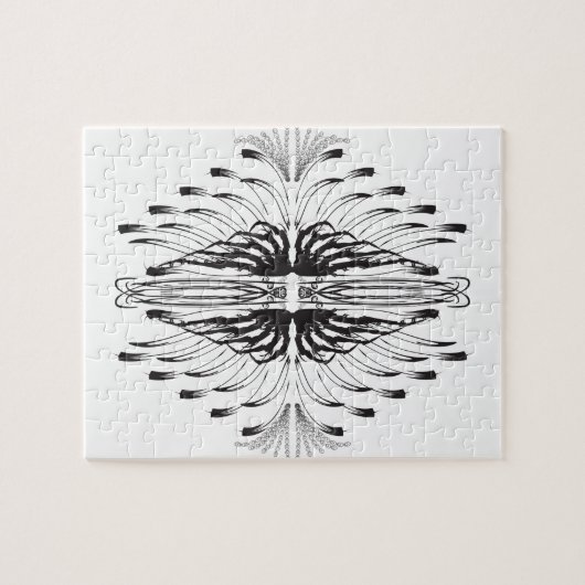 Creatief artistiek grensbeeld puzzel (Horizontaal)