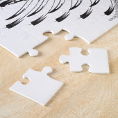 Creatief artistiek grensbeeld puzzel (Zijkant)
