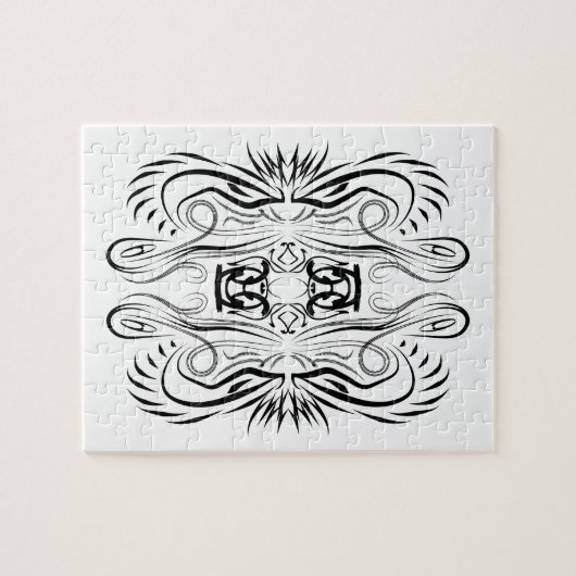 Creatief artistiek grensbeeld puzzel (Horizontaal)