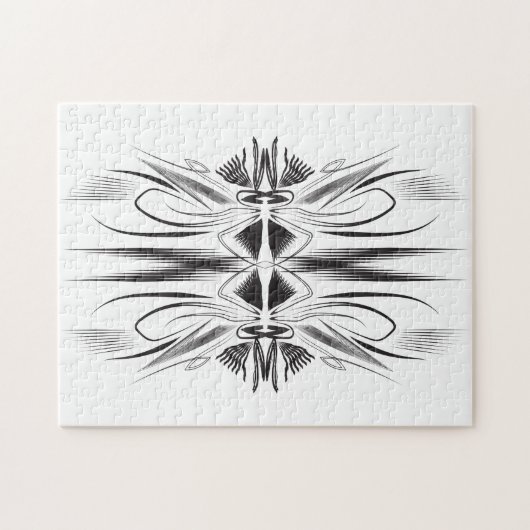 Creatief artistiek grensbeeld puzzel (Horizontaal)