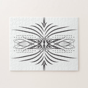 Creatief artistiek grensbeeld puzzel