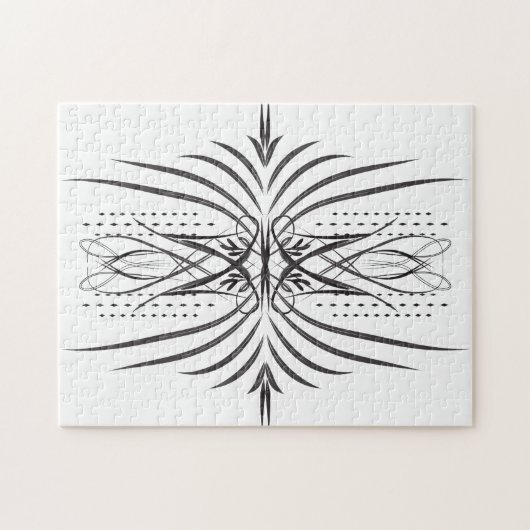 Creatief artistiek grensbeeld puzzel (Horizontaal)