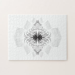 Creatief artistiek grensbeeld puzzel