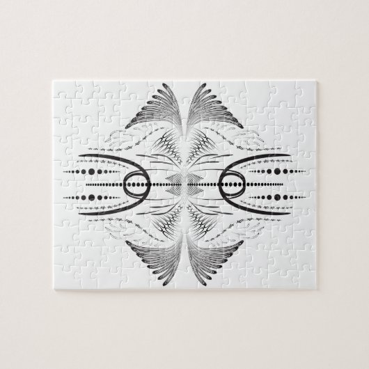 Creatief artistiek grensbeeld puzzel (Horizontaal)