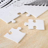 Creatief artistiek grensbeeld puzzel (Zijkant)