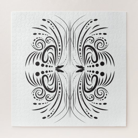 Creatief artistiek grensbeeld puzzel (Verticaal)