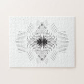 Creatief artistiek grensbeeld puzzel legpuzzel (Horizontaal)