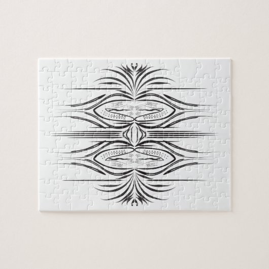 Creatief artistiek randpatroon legpuzzel (Horizontaal)