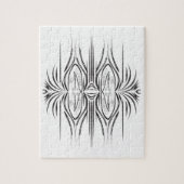 Creatief artistiek randpatroon legpuzzel (Verticaal)