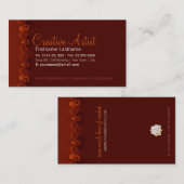 Creatief artistiek Visitekaartje (Voorkant / Achterkant)