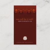 Creatief artistiek Visitekaartje (Achterkant)