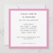 Creatief Baby shower Kaart (Achterkant)