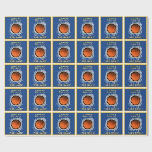 Creatief Basketbal Verjaardagscadeau Cadeaupapier (Vlak)