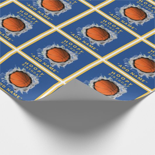 Creatief Basketbal Verjaardagscadeau Cadeaupapier (Hoek)