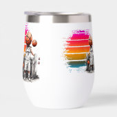 Creatief basketbalontwerp - speler, schoen en bal (Rechts)