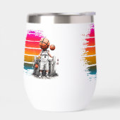 Creatief basketbalontwerp - speler, schoen en bal (Links)