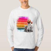 Creatief basketbalontwerp - speler, schoen en bal t-shirt (Voorkant)