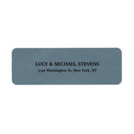 Creatief Blauw Grijs Retro Stijl Klassieke Familie Etiket