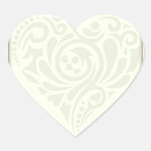 Creatief bloemenhart valentijn cadeau hart sticker (Voorkant)