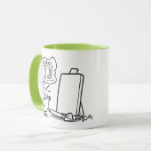 CREATIEF BLOK van Jeff Willis Art Mok (Voorkant links)