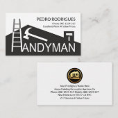 Creatief bouwen Dak Ladder Brush Builder Visitekaartje (Voorkant / Achterkant)