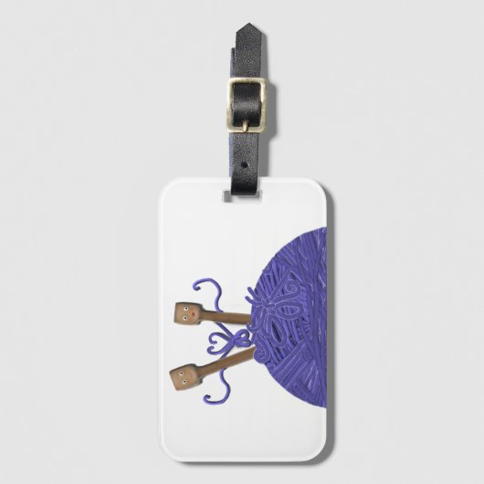 Creatief breien bagagelabel (Voorkant (verticaal))