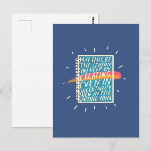 Creatief briefkaart (Voorkant / Achterkant)