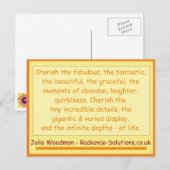 Creatief Briefkaart 10 dingen om te koesteren / za (Voorkant / Achterkant)