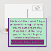 Creatief Briefkaart 11 Koester het meest gratis /  (Voorkant / Achterkant)