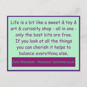 Creatief Briefkaart 11 Koester het meest gratis / 