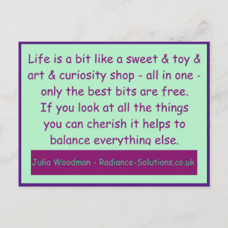 Creatief Briefkaart 11 Koester het meest gratis / 