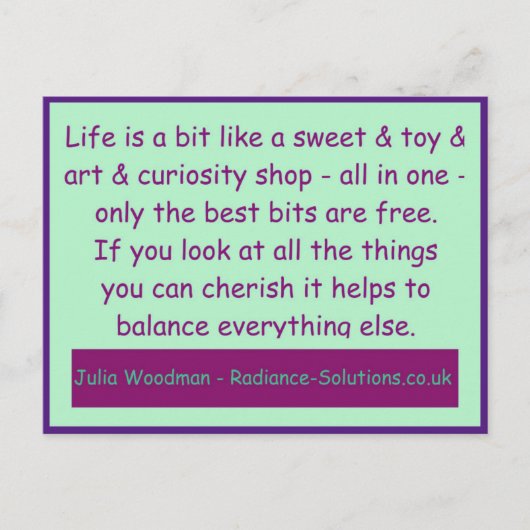 Creatief Briefkaart 11 Koester het meest gratis /  (Voorkant)