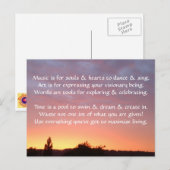 Creatief Briefkaart 1g - Kunst & Motivatie formule (Voorkant / Achterkant)