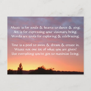 Creatief Briefkaart 1g - Kunst & Motivatie formule