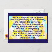 Creatief Briefkaart 7 - Je bent een prachtig juwee (Voorkant / Achterkant)