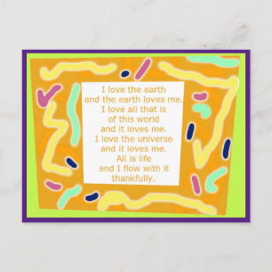 Creatief Briefkaart 8 - Life Flow Word Art