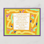 Creatief Briefkaart 8 - Life Flow Word Art (Voorkant)